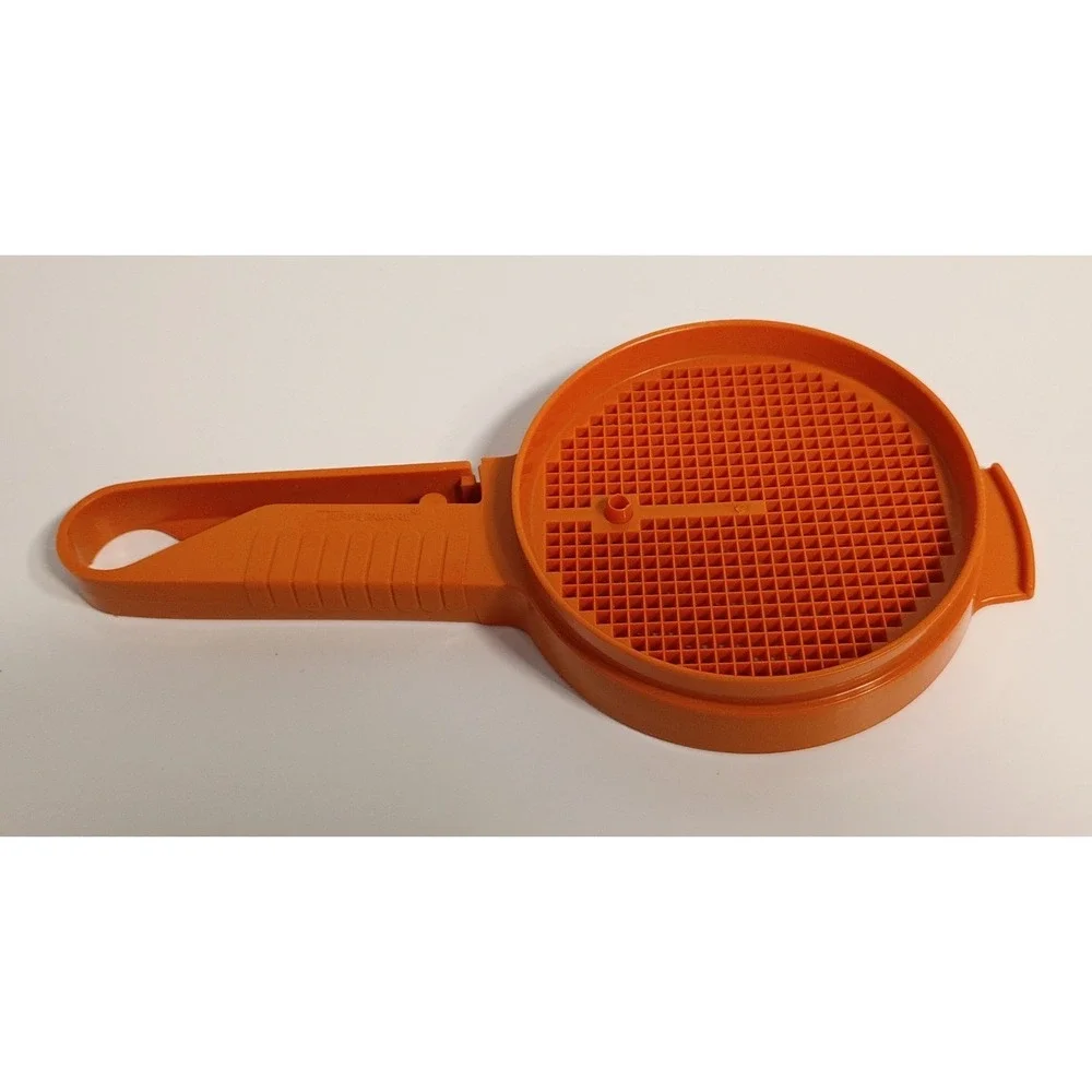 Tupperware Orange Sift-it Sifter Hand‎ Held Flour Powdered Sugar